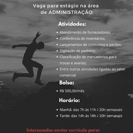 #40547 Oportunidade de estágio