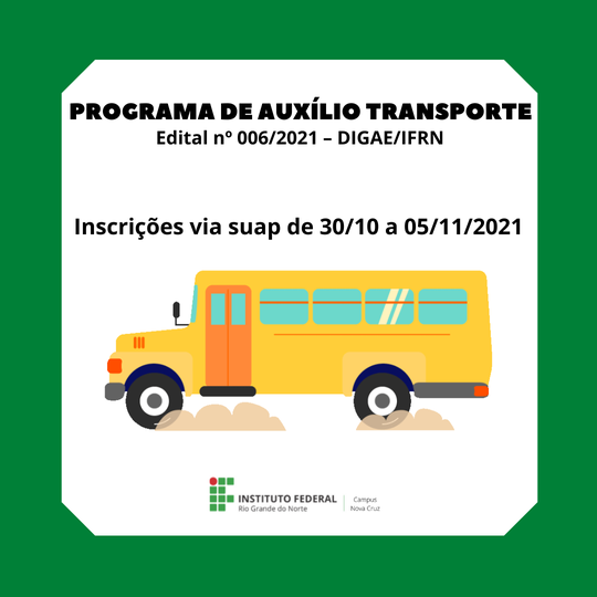 #40719 Divulgado edital para Programa de Auxílio Transporte