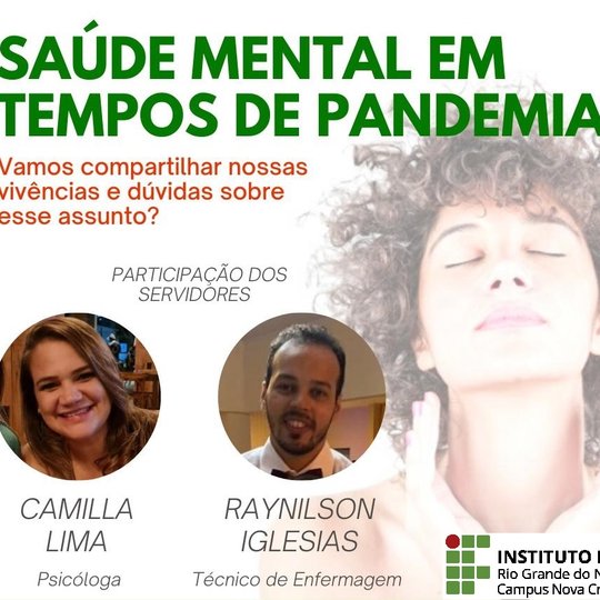 #40751 Live - Saúde Mental em Tempos de Pandemia: Vamos compartilhar nossas vivências e dúvidas sobre esse assunto?!