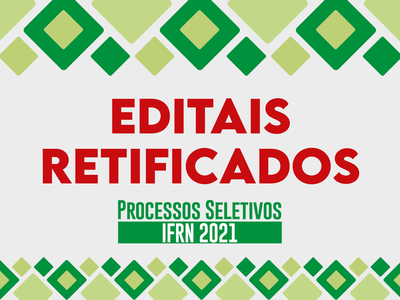 3ª retificação do Edital nº 30/2020-Proen/IFRN