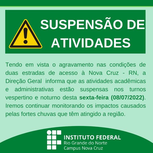 #40954 Suspenção de atividades