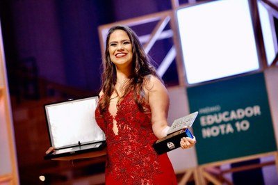 A professora Patrícia Barreto, do Campus Nova Cruz do IFRN, foi a vencedora na categoria voto popular com 24,22% dos votos