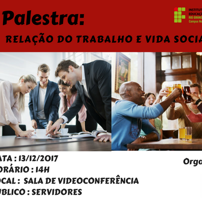 #41244 Palestra sobre relação de vida e trabalho social