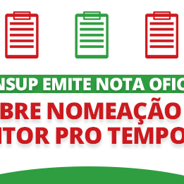 #41471 Consup emite nota oficial sobre nomeação de reitor pro tempore