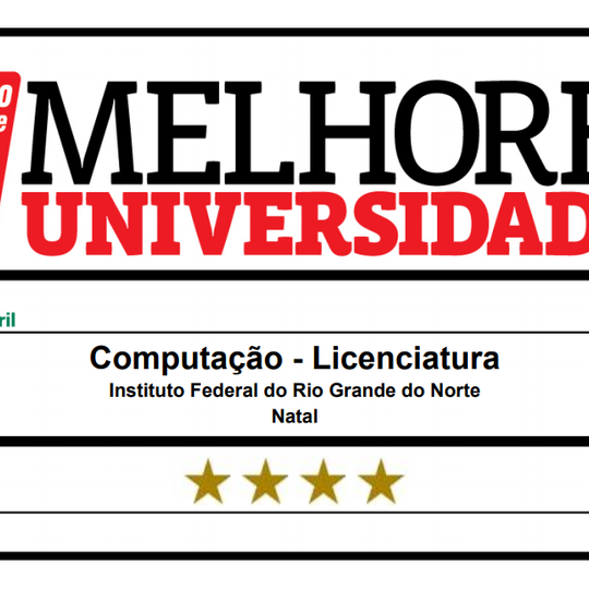 #41993 Licenciatura recebe quatro estrelas do Guia do Estudante da Editora Abril