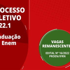 #42108 IFRN anuncia 101 vagas remanescentes em cursos de graduação