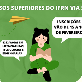 #42175 IFRN oferta 1.262 vagas em cursos de Licenciatura, Tecnologia e Engenharia
