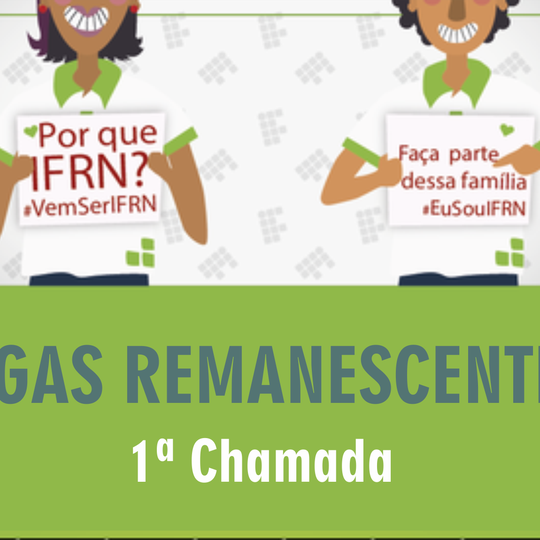 #4290 Campus divulga 1ª lista de vagas remanescentes dos Cursos Técnicos Integrados