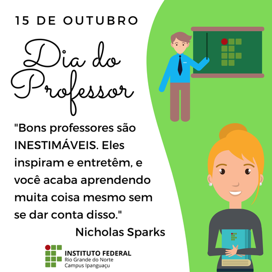 #4309 15 de outubro - Mensagem do Dia do Professor