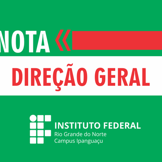 #4328 Direção Geral emite nota sobre venda de itens alimentícios nas instalações do campus