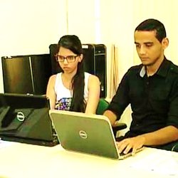 #43306 TV local exibe reportagem sobre projeto de alunos do Câmpus