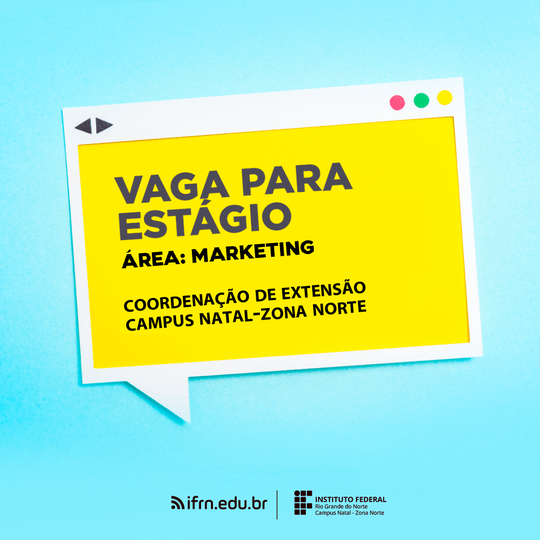 #43454 Inscrições abertas para seleção de estágio em Tecnologia em Marketing