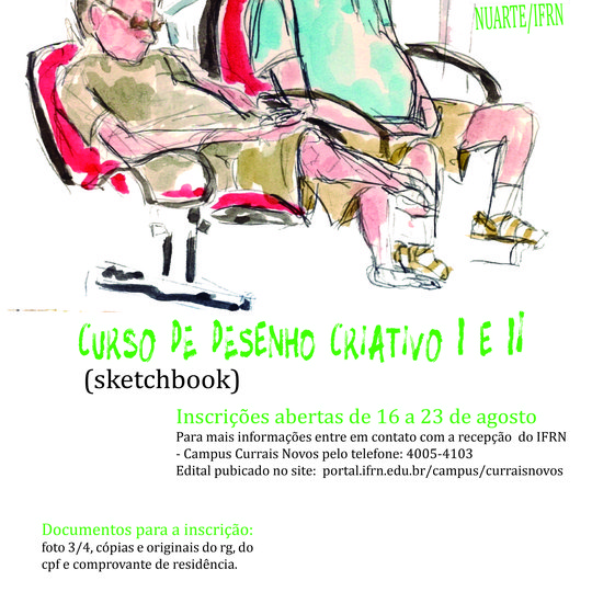 #44096 Abertas as inscrições para os cursos de Formação Inicial e Continuada em Desenho Criativo I e Desenho Criativo II