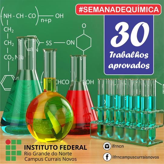 #44172 Licenciatura em Química aprova 30 trabalhos na 4ª Semana de Química.
