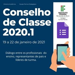 #44300 Campus Currais novos realiza Conselho de Classe de forma online