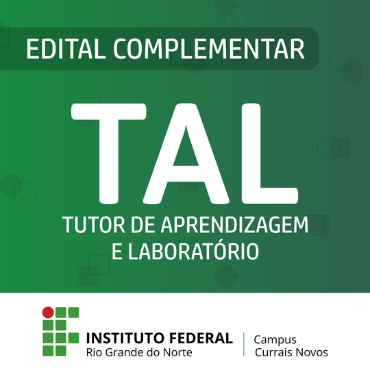 #44320 Divulgado Edital de Tutoria de Aprendizagem e Laboratório 