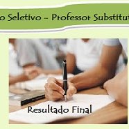 #44717 Divulgado o resultado final do processo seletivo para professor substituto