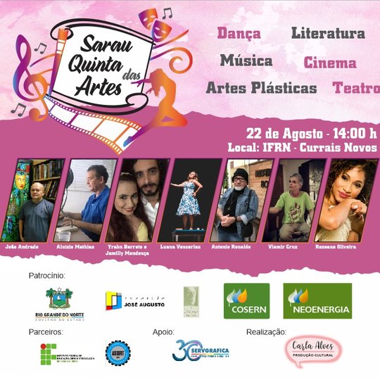 #44749 Campus Currais Novos recebe o Sarau Quinta das Artes