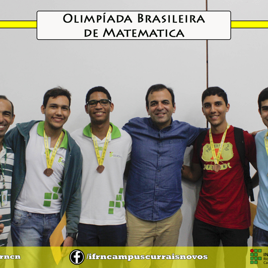 #44775 Alunos do Campus Currais Novos são premiados na OBMEP 2016