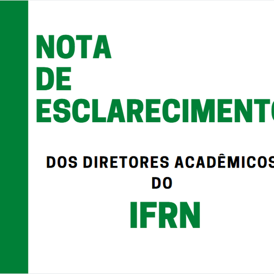 #44842 Diretores Acadêmicos divulgam nota de esclarecimento à comunidade