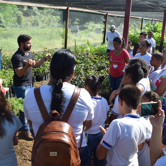 #4490 Campus recebe alunos da rede municipal de ensino em ação do projeto de extensão prática agroecológica: educação ambiental
