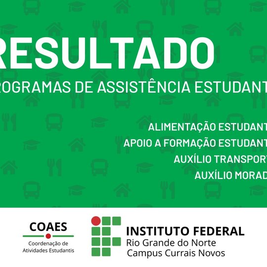 #44933 Divulgado resultado da seleção para os Programas de Assistência Estudantil