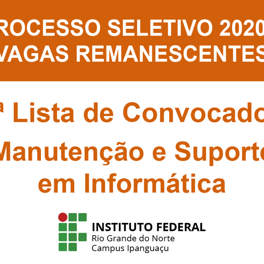 #4502 Secretaria Acadêmica divulga 2ª chamada das Vagas Remanescestes para o subsequente 2020.2