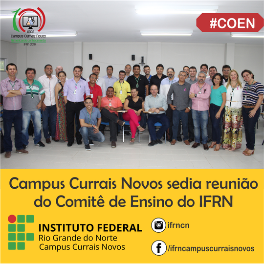 #45119 Campus Currais Novos sedia reunião do Comitê de Ensino do IFRN