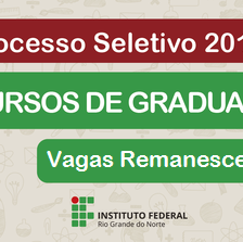 #45150 Publicado Edital para preenchimento de vagas remanescentes