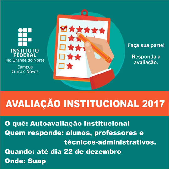 #45270 Autoavaliação institucional deve ser respondida até 22 de dezembro