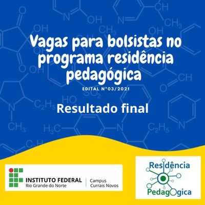 #45596 Divulgado resultado final da seleção para bolsista do Programa Residência Pedagógica
