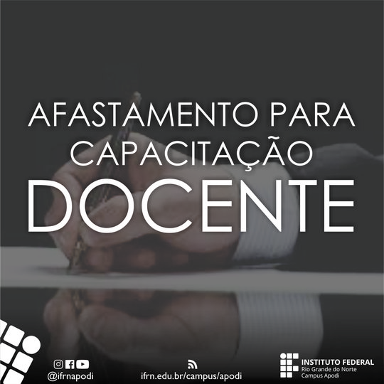 #45691 Publicado o resultado final do processo seletivo de afastamento docente para pós-graduação