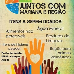 #45702 IFRN Campus Apodi participa de campanha em apoio à população de Mariana e Região