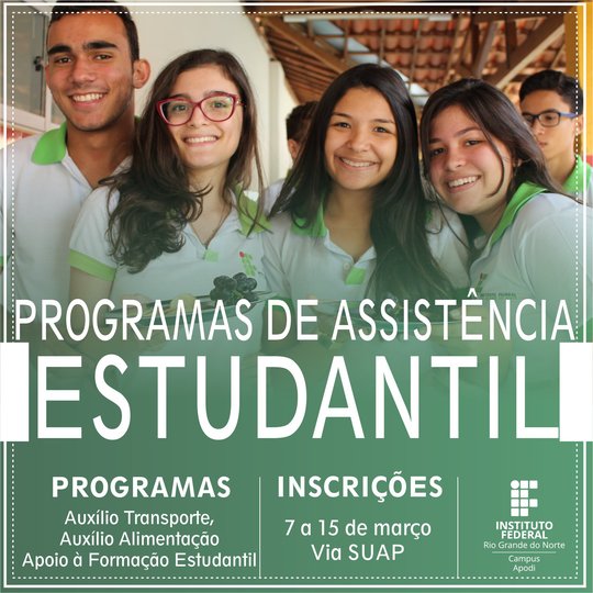 #45708 Divulgado edital para os Programas da Assistência Estudantil