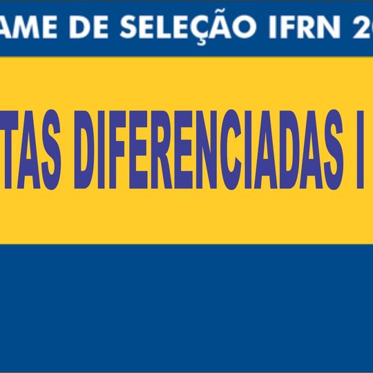 #45719 Divulgado resultado das listas diferenciadas I e II para ingresso nos cursos técnicos integrados de nível médio por vagas remanescentes