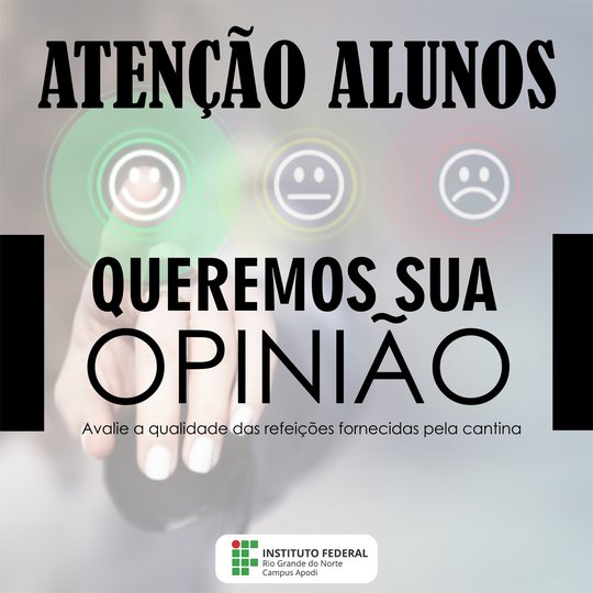 #45738 Coordenação de Finanças e Contratos lança enquete para avaliação de qualidade de serviços
