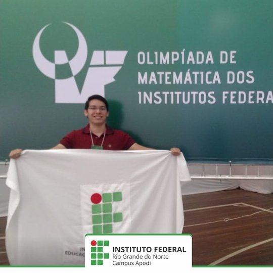 #45770 Campus Apodi conquista medalha de bronze na Olimpíada de Matemática dos Institutos Federais