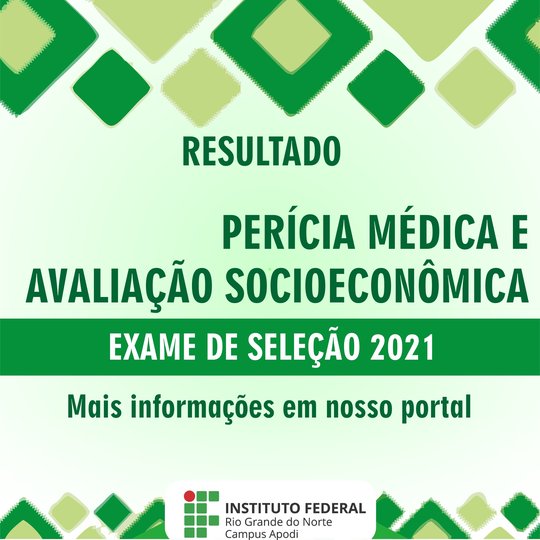 #45776 Campus Apodi divulga Resultado de Perícia Médica e Avaliação Socioeconômica