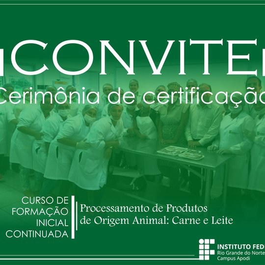 #45778 Campus Apodi convida comunidade para Cerimônia de Certificação