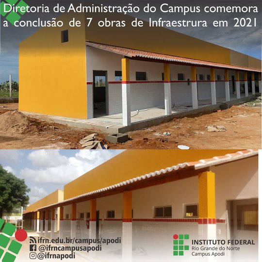 #45790 Diretoria de Administração do Campus comemora a conclusão de 7 obras em 2021