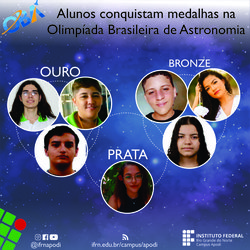 #45807 Campus Apodi conquista 7medalhas na Olimpíada Brasileira de Astronomia