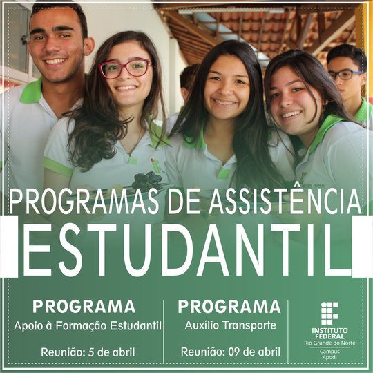 #45821 Serviço Social convoca alunos selecionados para os programas de Apoio a Formação Estudantil e Auxílio Transporte