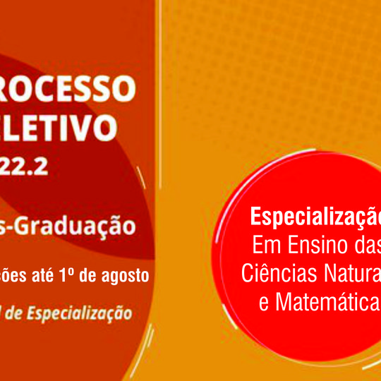 #45826 Retificados editais de processos seletivos para Especialização