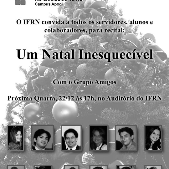 #45829 Grupo Amigos se apresentará no auditório do campus