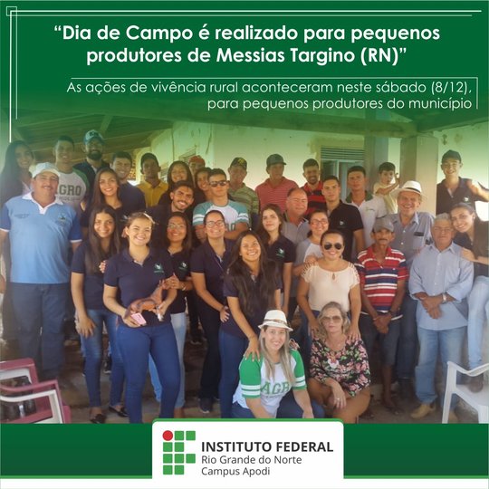 #45853 “Dia de Campo” é realizado na Zona Rural da cidade de Messias Targino (RN)