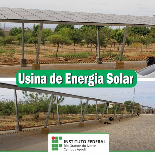 #45871 Campus Apodi passa a produzir energia elétrica por meio de placas solares para uso próprio.