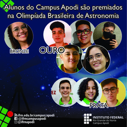 #45918 Campus Apodi conquista 9 medalhas na Olimpíada Brasileira de Astronomia