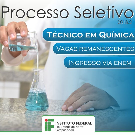 #45919 IFRN divulga o Edital para vagas remanescentes dos Cursos Técnicos Subsequente