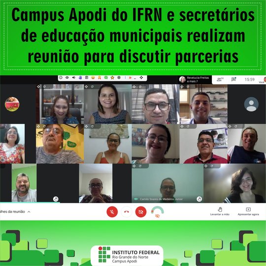 #45943 Campus Apodi do IFRN e secretários de educação municipais realizam reunião para discutir parcerias