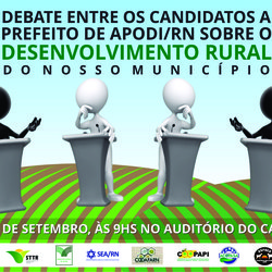 #45991 Grêmio Estudantil do IFRN Apodi promoverá debate com os candidatos a prefeito do município